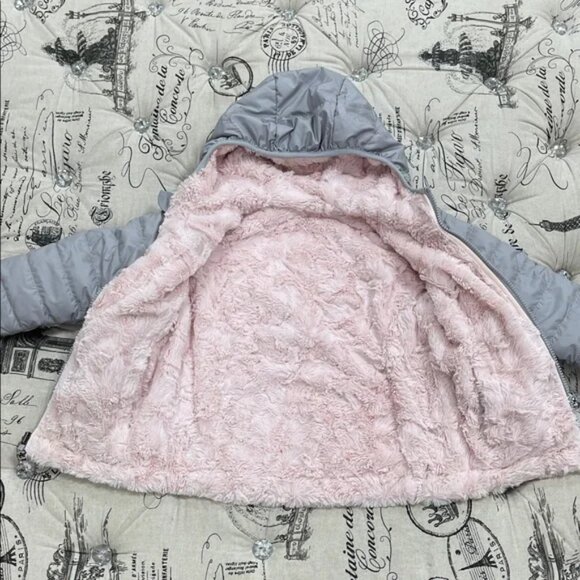 The North Face Girls Mossbud Swirl Reversible Jacket - Picture 9 of 13